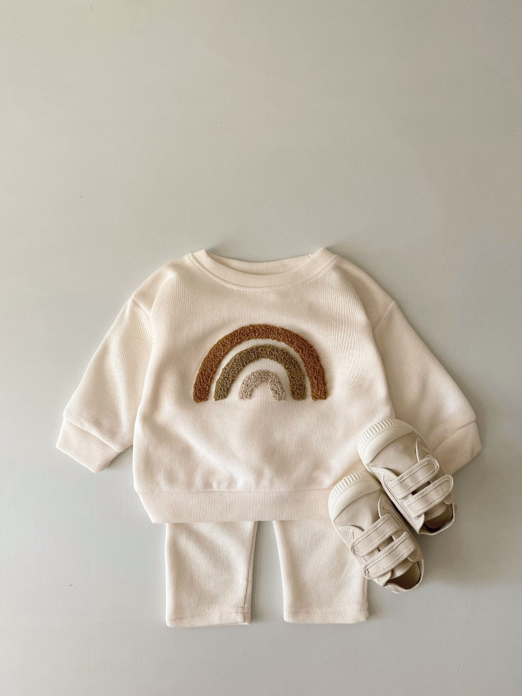 Embroidered Baby Long Sleeve 2-Piece Set