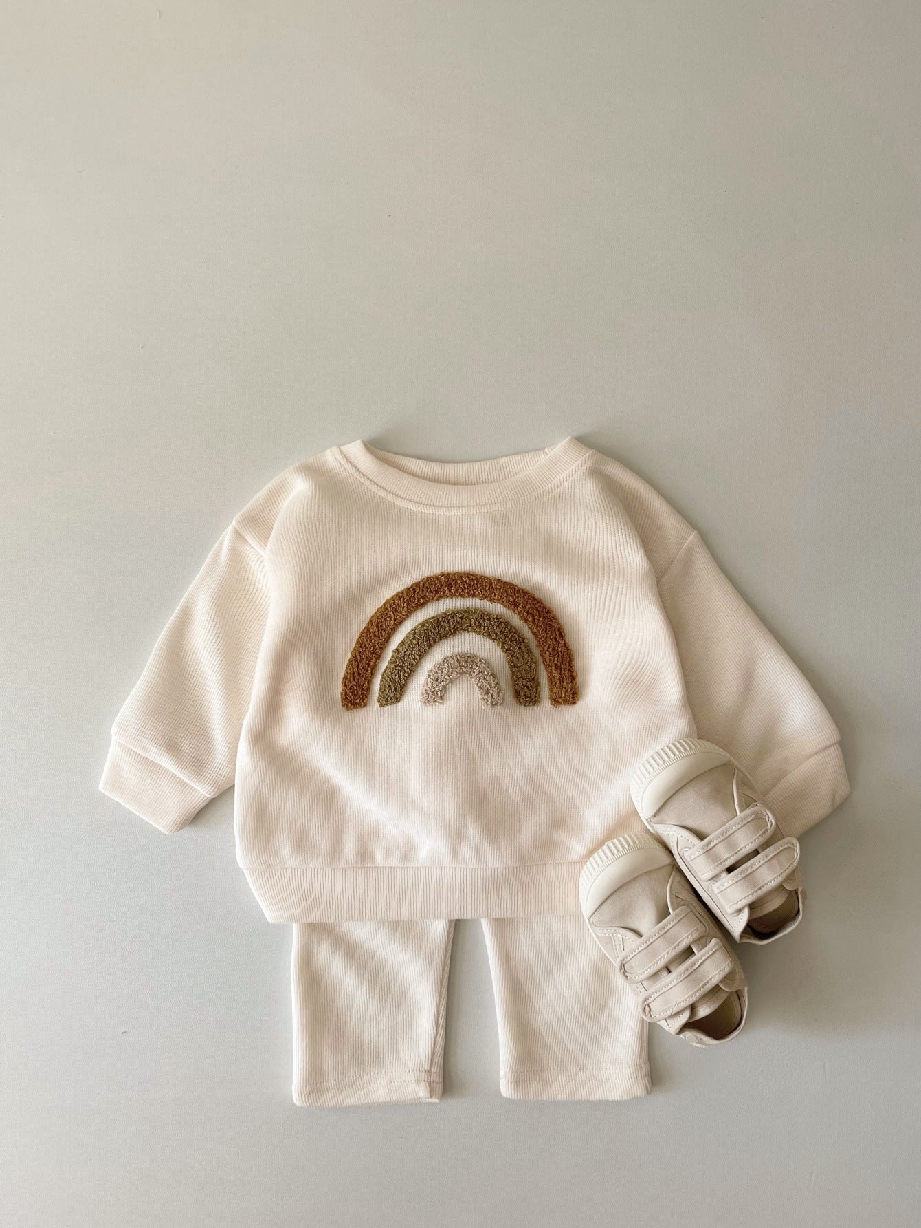 Embroidered Baby Long Sleeve 2-Piece Set