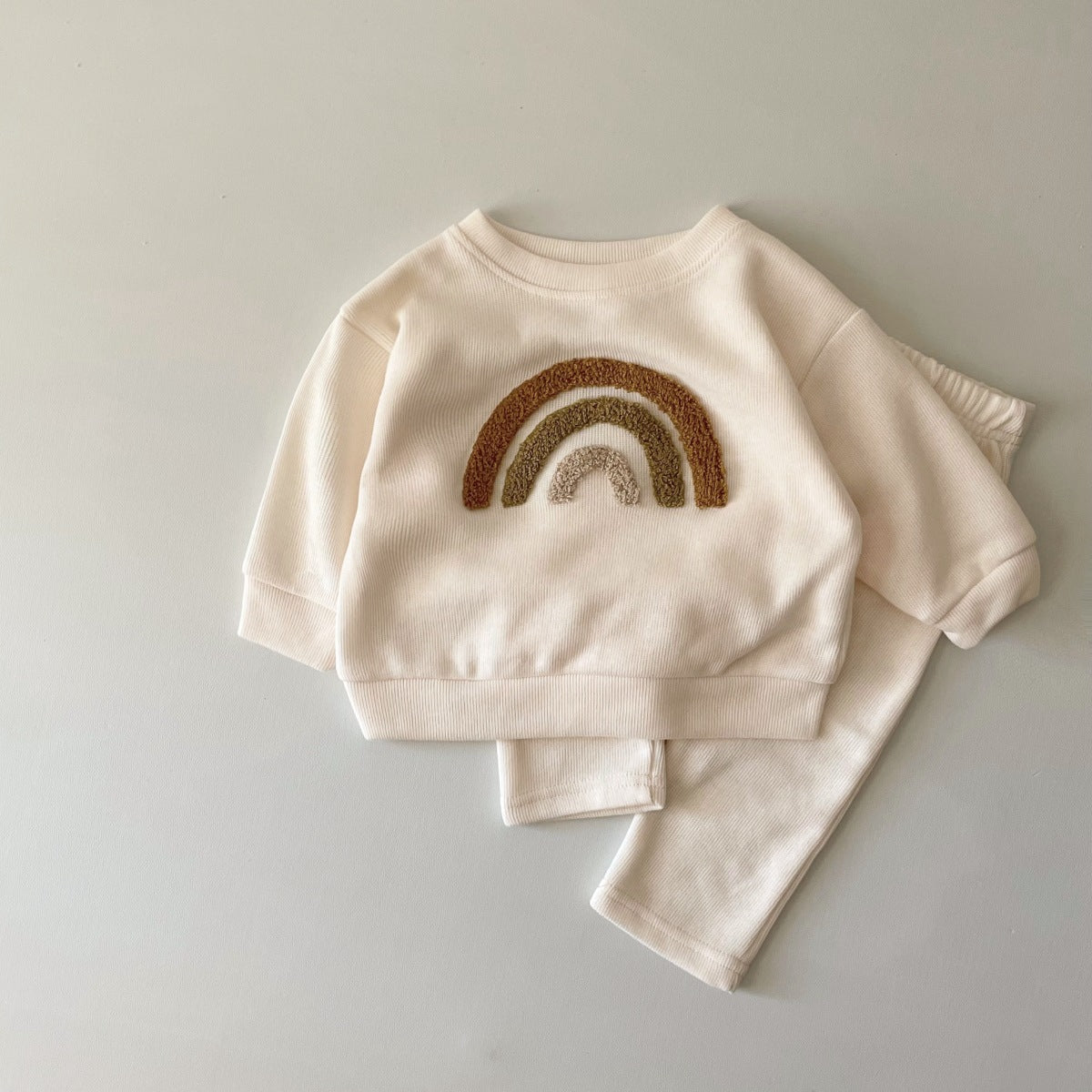 Embroidered Baby Long Sleeve 2-Piece Set