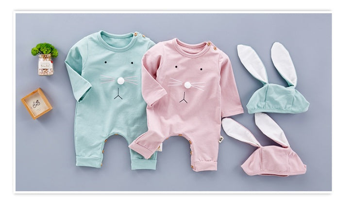 Newborn baby boy and girl baby onesies
